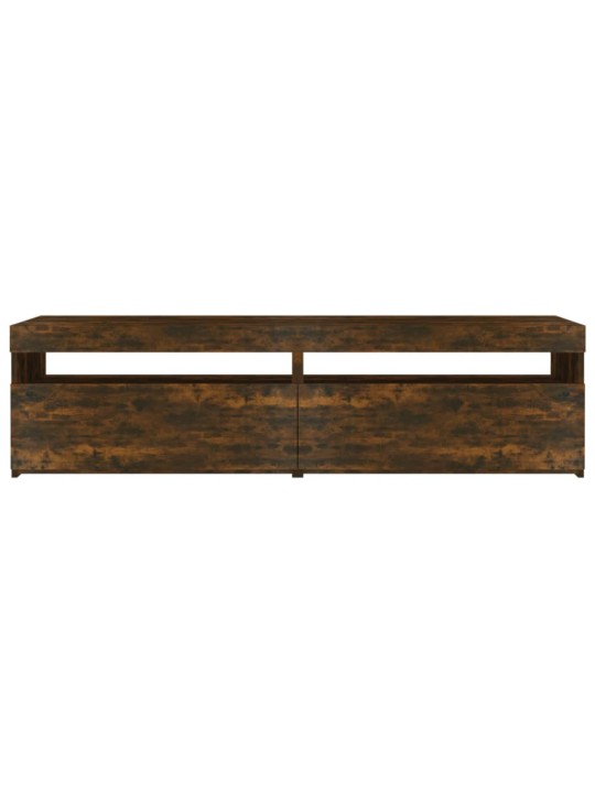 TV skříňky s LED osvětlením 2 ks kouřový dub 75 x 35 x 40 cm