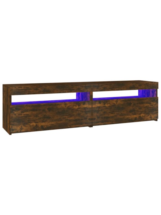 TV skříňky s LED osvětlením 2 ks kouřový dub 75 x 35 x 40 cm