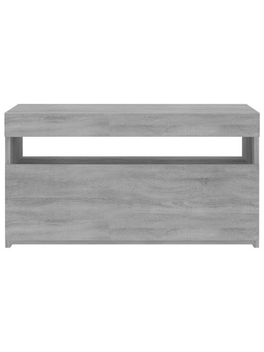 TV skříňka s LED osvětlením šedá sonoma 75 x 35 x 40 cm