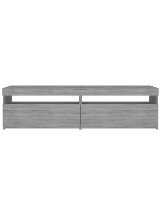 TV skříňky s LED osvětlením 2 ks šedé sonoma 75 x 35 x 40 cm