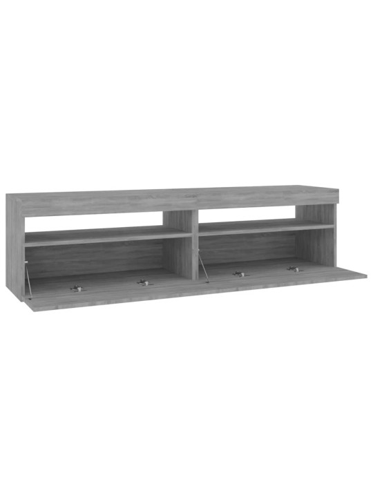TV skříňky s LED osvětlením 2 ks šedé sonoma 75 x 35 x 40 cm