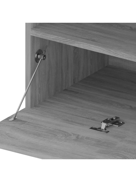 TV skříňky s LED osvětlením 2 ks šedé sonoma 75 x 35 x 40 cm