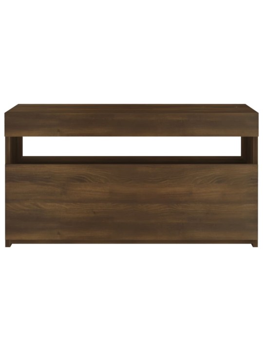 TV skříňka s LED osvětlením hnědý dub 75 x 35 x 40 cm