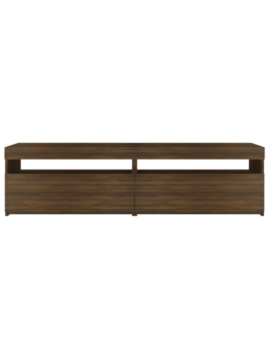 TV skříňky s LED osvětlením 2 ks hnědý dub 75 x 35 x 40 cm