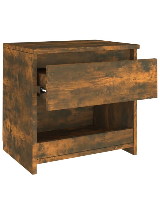 Noční stolky 2 ks kouřový dub 40 x 30 x 39 cm kompozitní dřevo