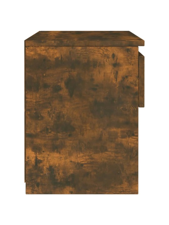 Noční stolky 2 ks kouřový dub 40 x 30 x 39 cm kompozitní dřevo