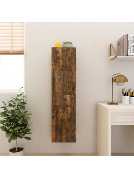 Nástěnné TV skříňky 2 ks kouřový dub 30,5 x 30 x 30 cm