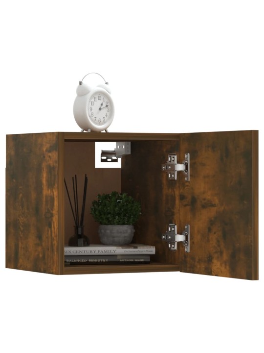 Nástěnné TV skříňky 2 ks kouřový dub 30,5 x 30 x 30 cm