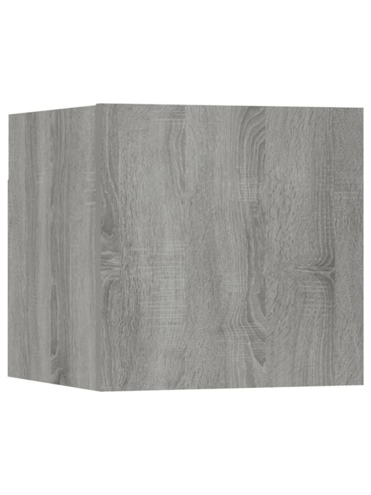 Nástěnné TV skříňky 4 ks šedé sonoma 30,5 x 30 x 30 cm