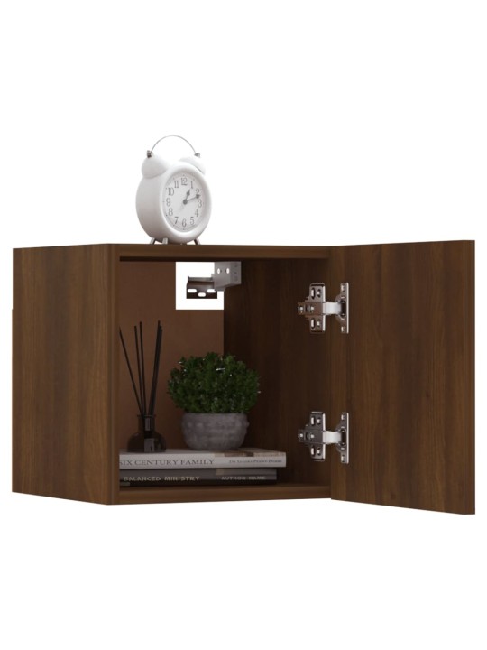Nástěnné TV skříňky 2 ks hnědý dub 30,5 x 30 x 30 cm