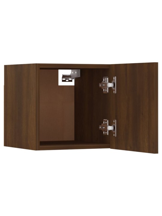 Nástěnné TV skříňky 2 ks hnědý dub 30,5 x 30 x 30 cm