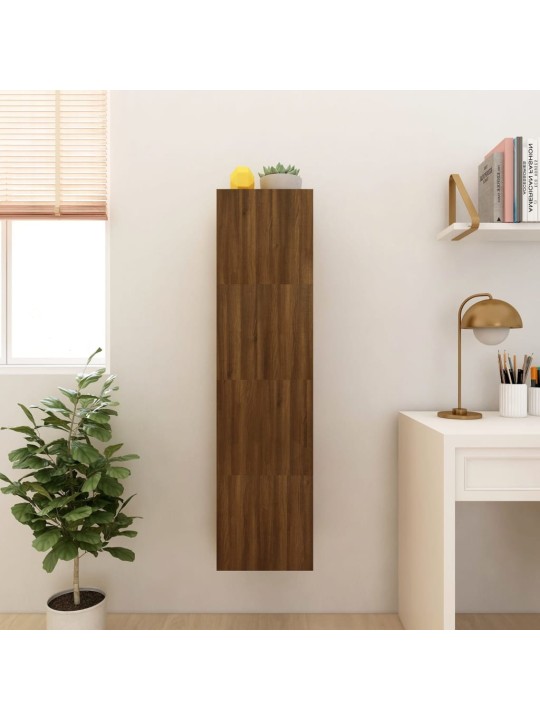 Nástěnné TV skříňky 4 ks hnědý dub 30,5 x 30 x 30 cm