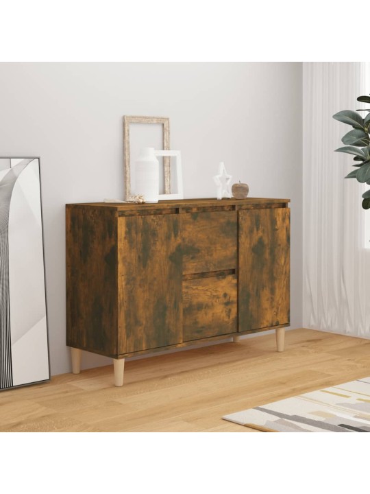 Příborník kouřový dub 101 x 35 x 70 cm kompozitní dřevo