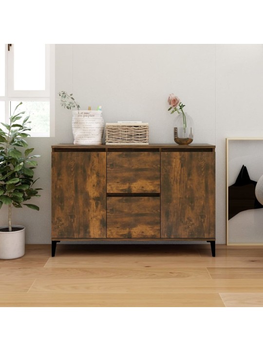 Příborník kouřový dub 104 x 35 x 70 cm kompozitní dřevo
