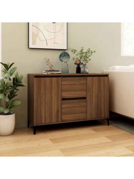 Příborník hnědý dub 104 x 35 x 70 cm kompozitní dřevo