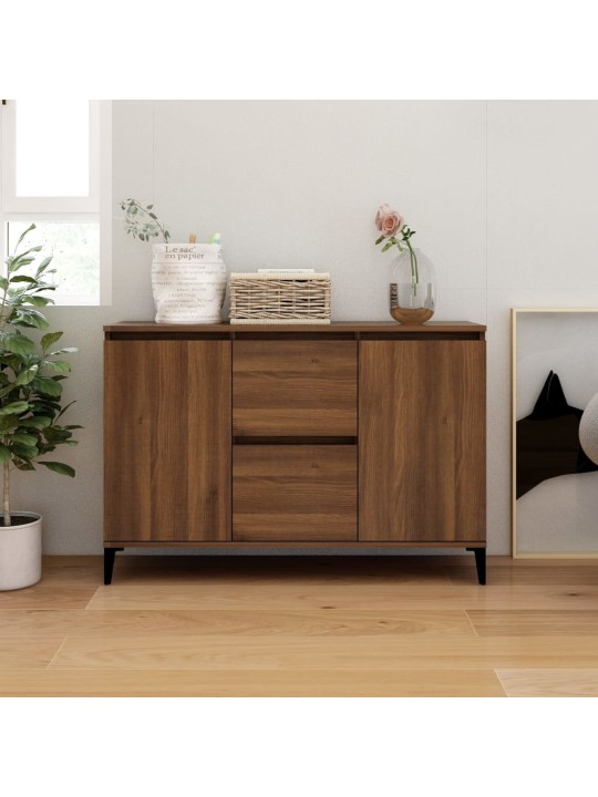Příborník hnědý dub 104 x 35 x 70 cm kompozitní dřevo