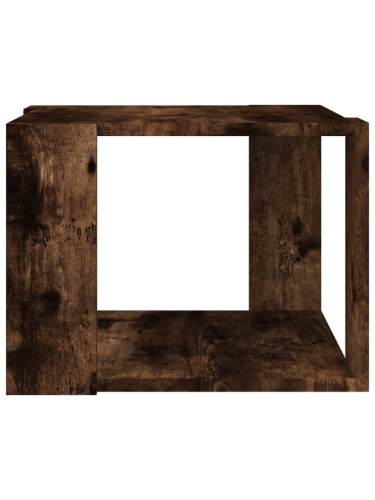 Konferenční stolek kouřový dub 40 x 40 x 30 cm kompozitní dřevo