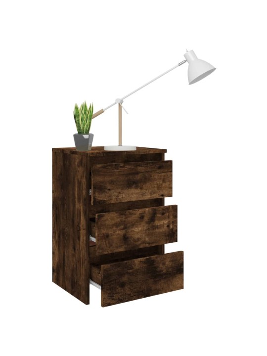 Noční stolky 2 ks kouřový dub 40x35x62,5 cm kompozitní dřevo