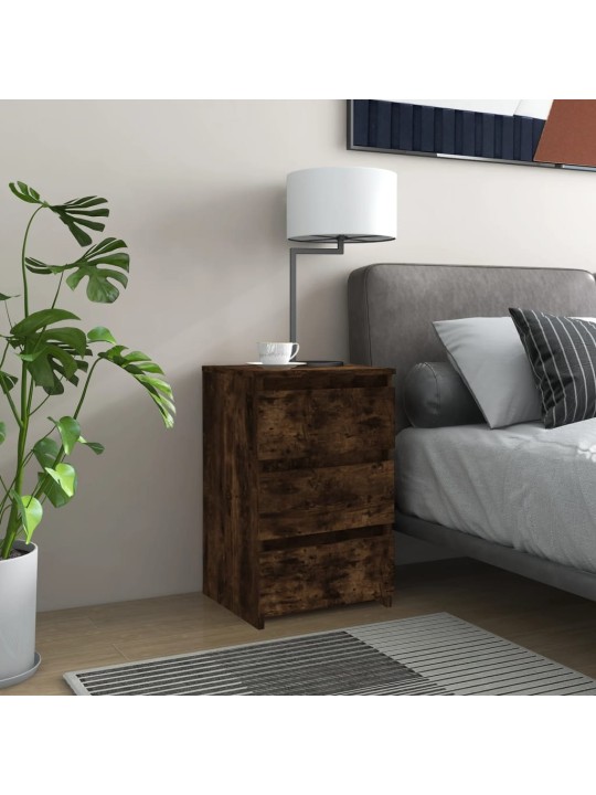 Noční stolky 2 ks kouřový dub 40x35x62,5 cm kompozitní dřevo