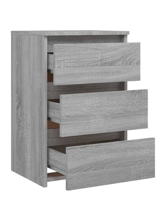 Noční stolky 2 ks šedé sonoma 40x35x62,5 cm kompozitní dřevo