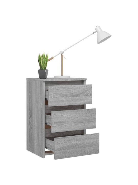 Noční stolky 2 ks šedé sonoma 40x35x62,5 cm kompozitní dřevo