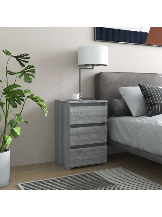 Noční stolky 2 ks šedé sonoma 40x35x62,5 cm kompozitní dřevo