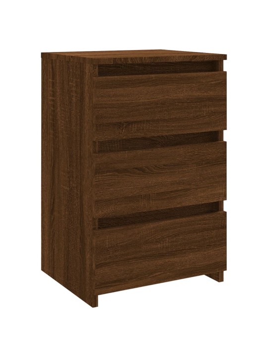 Noční stolky 2 ks hnědý dub 40 x 35 x 62,5 cm kompozitní dřevo