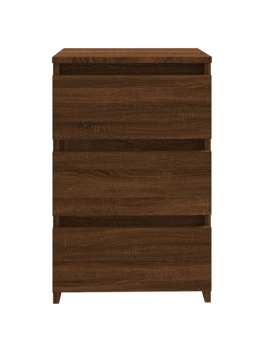 Noční stolky 2 ks hnědý dub 40 x 35 x 62,5 cm kompozitní dřevo
