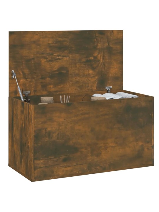 Úložná truhla kouřový dub 84 x 42 x 46 cm kompozitní dřevo