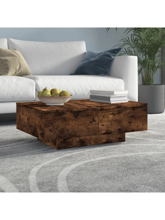 Konferenční stolek kouřový dub 90 x 60 x 31 cm kompozitní dřevo