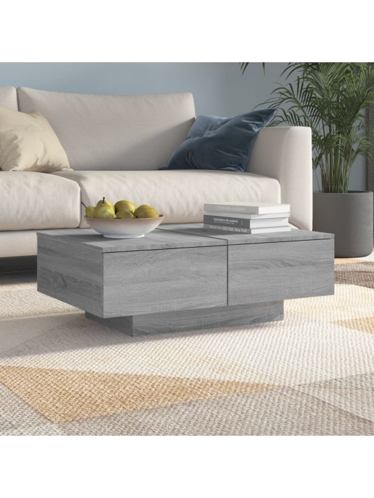 Konferenční stolek šedý sonoma 90 x 60 x 31 cm kompozitní dřevo