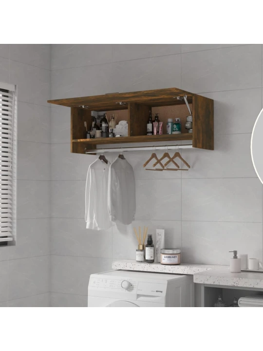 Šatní skříň kouřový dub 100 x 32,5 x 35 cm kompozitní dřevo