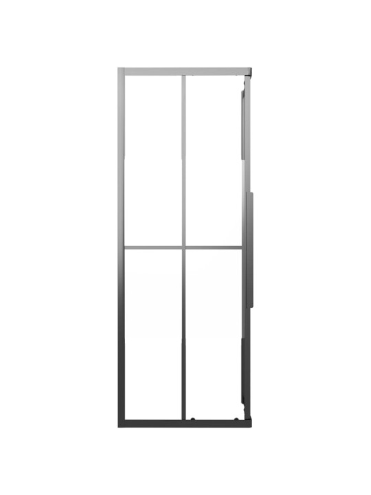 Sprchový kout napůl mléčné ESG 70 x 70 x 180 cm černý