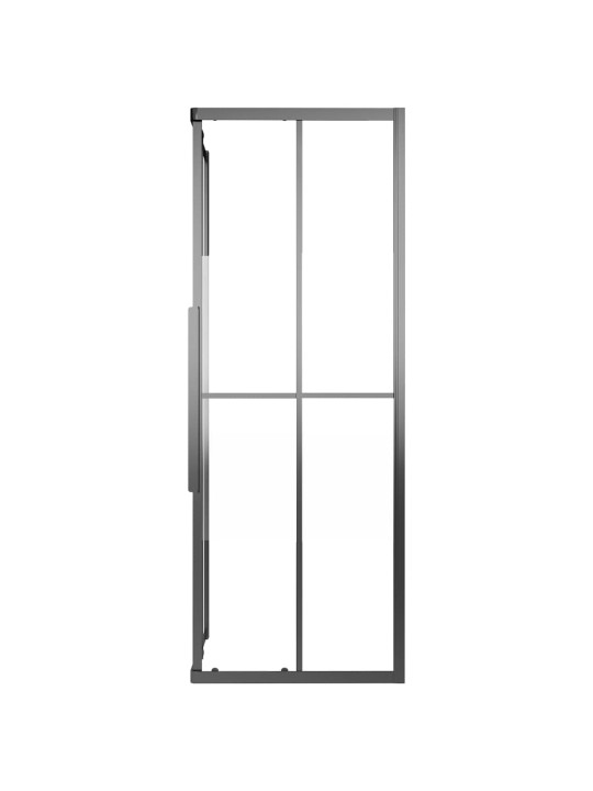 Sprchový kout napůl mléčné ESG 90 x 70 x 180 cm černý