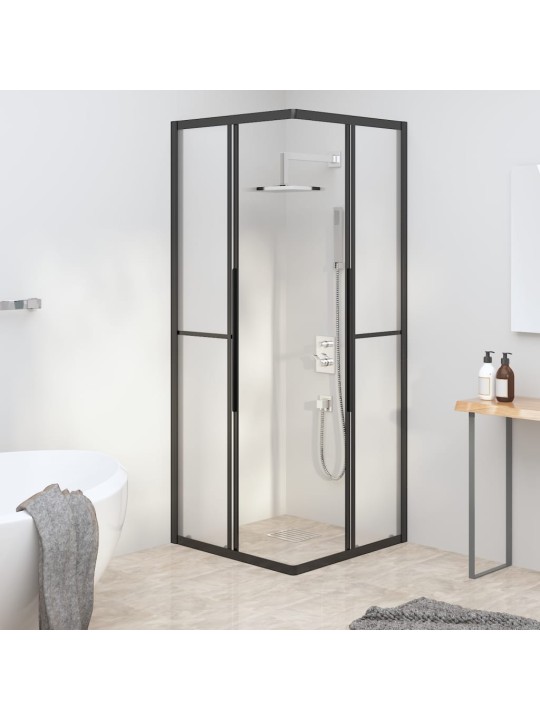 Sprchový kout mléčné ESG 70 x 70 x 180 cm černý