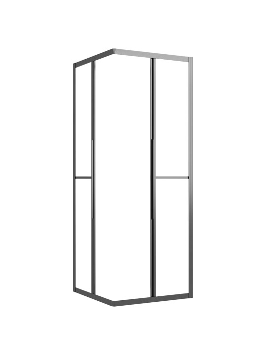 Sprchový kout mléčné ESG 70 x 70 x 180 cm černý
