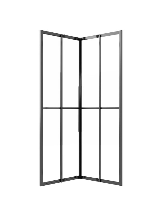 Sprchový kout mléčné ESG 70 x 70 x 180 cm černý