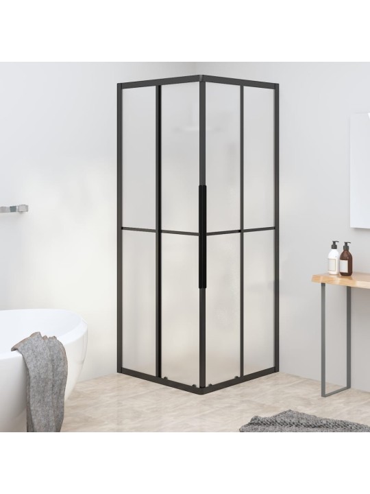 Sprchový kout mléčné ESG 70 x 70 x 180 cm černý