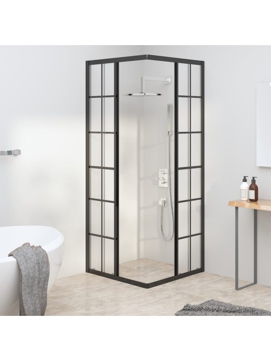 Sprchový kout mléčné esg 70 x 70 x 180 cm černý