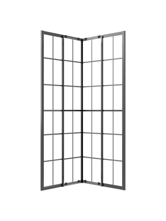 Sprchový kout mléčné esg 70 x 70 x 180 cm černý