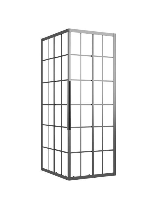 Sprchový kout mléčné ESG 80 x 70 x 180 cm černý