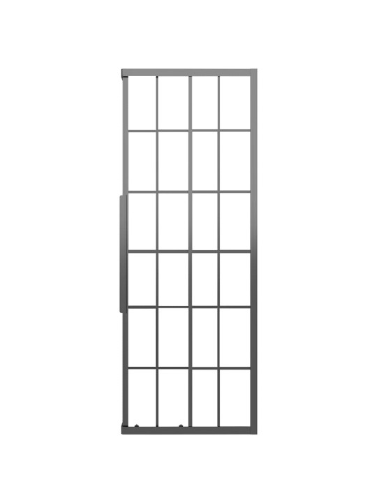 Sprchový kout mléčné ESG 80 x 70 x 180 cm černý