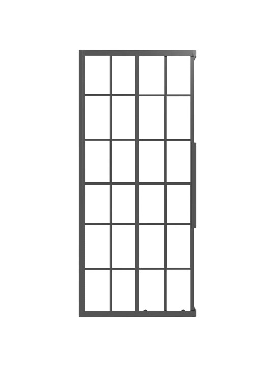 Sprchový kout mléčné ESG 80 x 70 x 180 cm černý