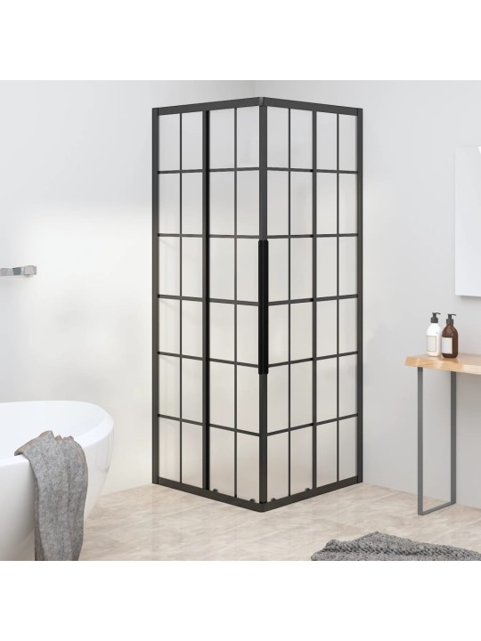 Sprchový kout mléčné esg 80 x 80 x 180 cm černý