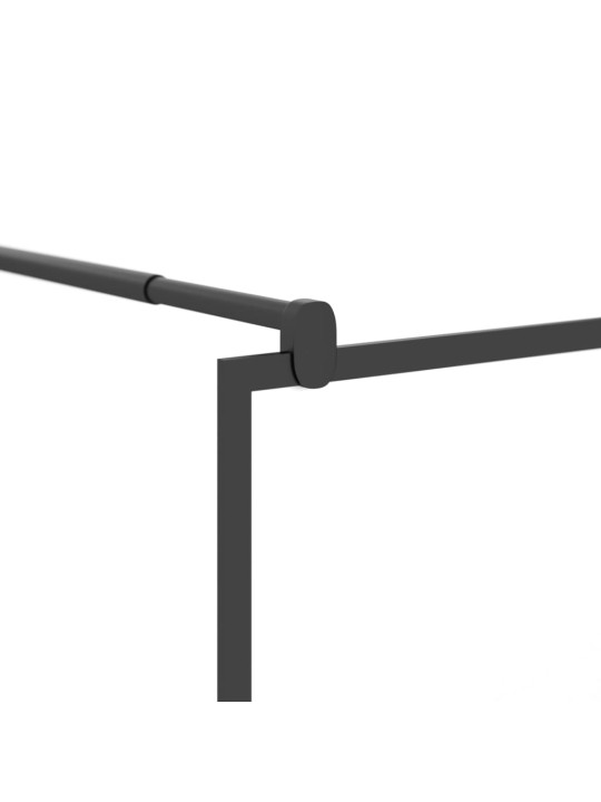 Zástěna do průchozí sprchy 90x195 cm esg / kamenný design černá