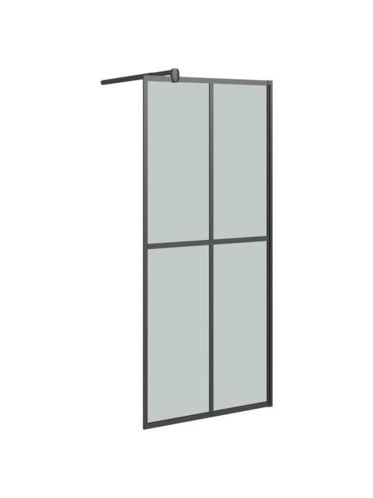 Zástěna do průchozí sprchy 80 x 195 cm tmavé tvrzené sklo