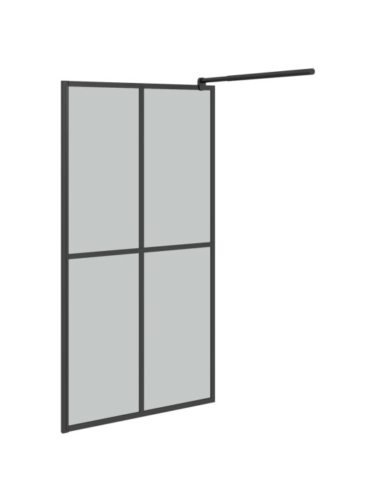 Zástěna do průchozí sprchy 100 x 195 cm tmavé tvrzené sklo