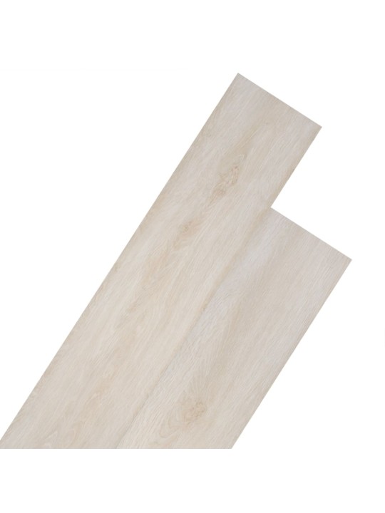 Samolepicí PVC podlahová prkna 2,51 m² 2 mm dub klasický bílý