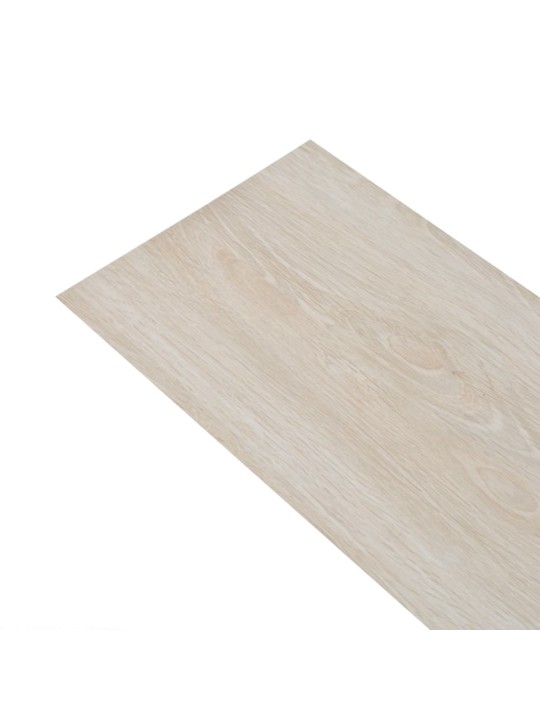 Samolepicí PVC podlahová prkna 2,51 m² 2 mm dub klasický bílý