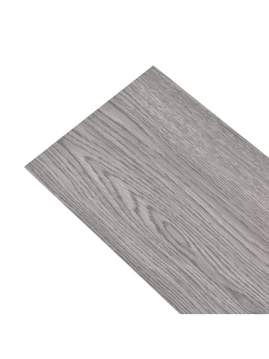 Samolepicí PVC podlahová prkna 2,51 m² 2 mm tmavě šedá